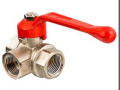 Кран 1/2 м/м/м трёхходовой ручка VALTEC арт VT.360.N.04