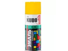 Краска аэрозоль KUDO жёлтая 520мл